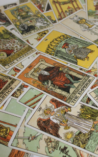 Een aantal tarotkaarten