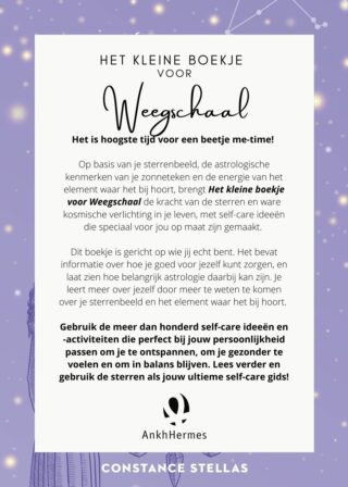 Het kleine boekje voor Weegschaal - achterkant