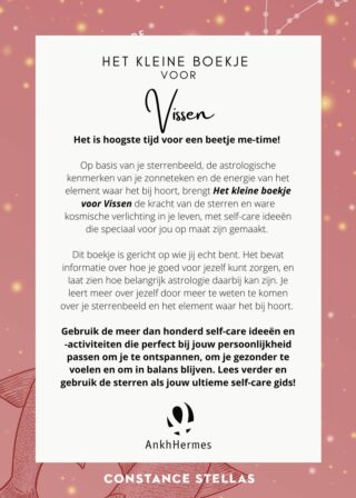 Het kleine boekje voor Vissen - achterkant