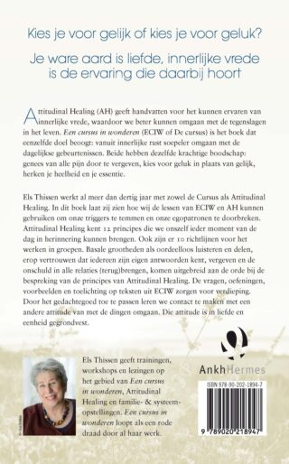 Attitudinal Healing en Een cursus in wonderen - achterkant